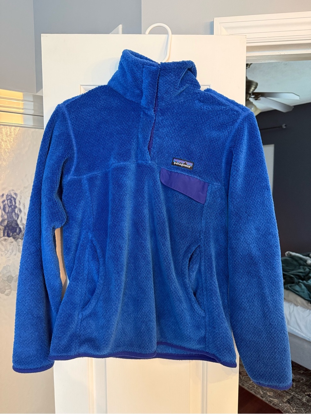 Patagonia Blue Fleece Pullover Jacket